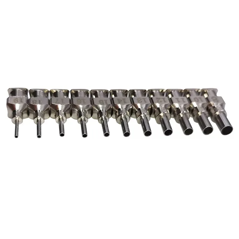 12PCS/LOT all metal dispensing needle 1/4inch,1/2inch,1inch,11/2inch-cannula blunt-end