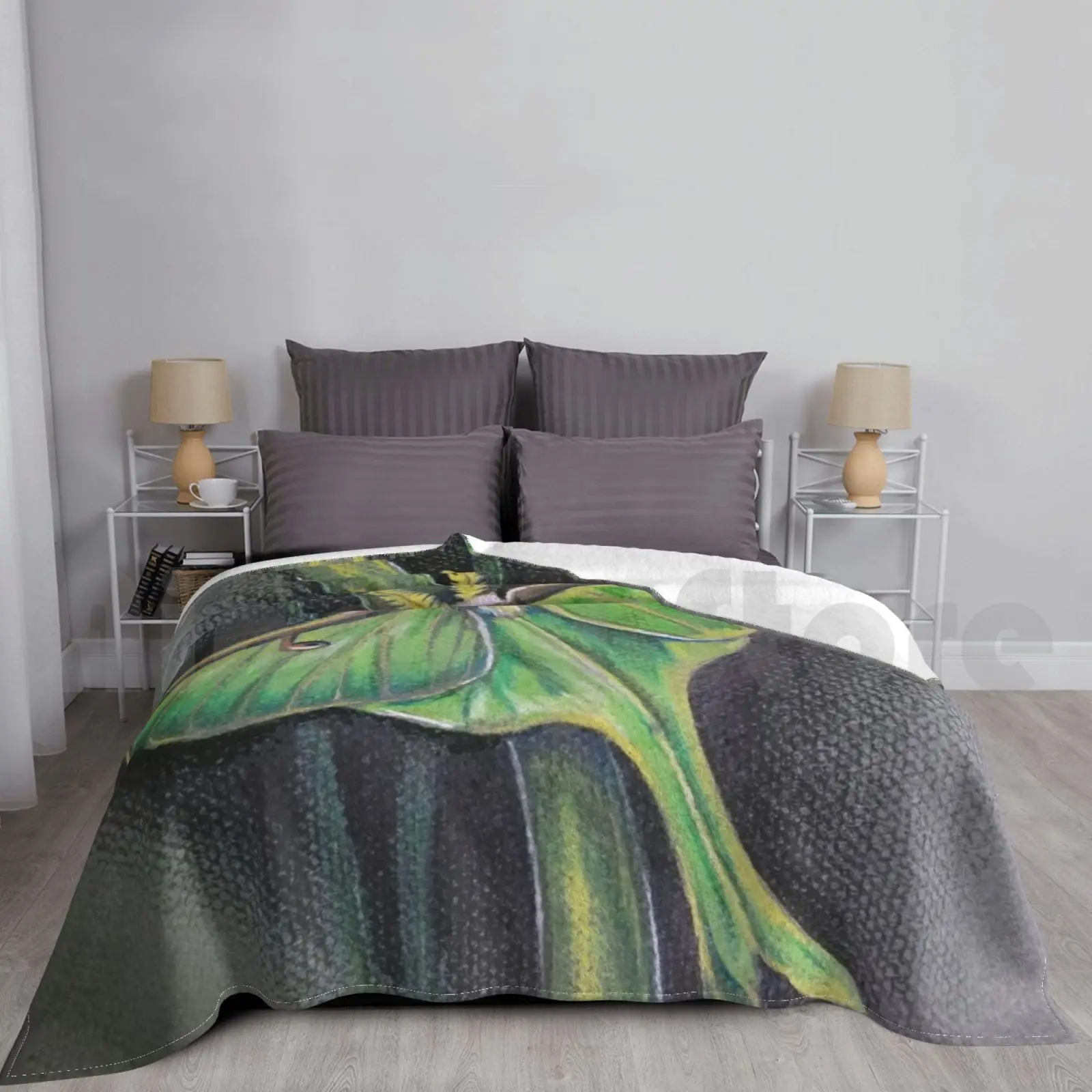 Luna Moth Blanket F… - image