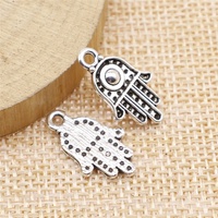 free shipping 72pcs 20x12mm antique silver The palm of the hand charms diy retro jewelry fit Earring keychain hair card pendant