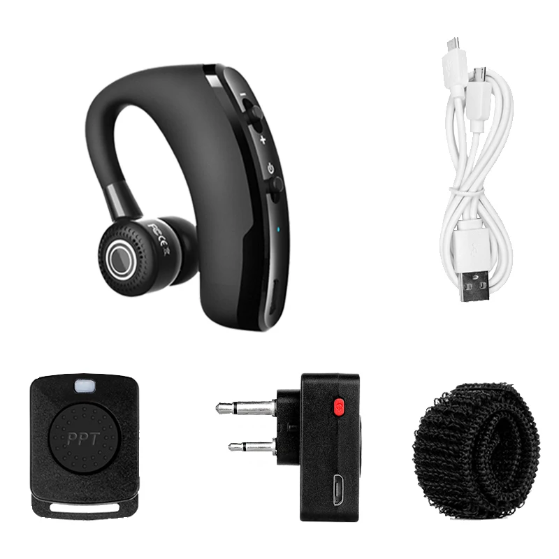 Walkie Talkie Wireless Headset 2 Pin IC Type Two Way Radio BT Headphone Intercom Earpiece Earphone For Icom COBRA VERTEX RITRON