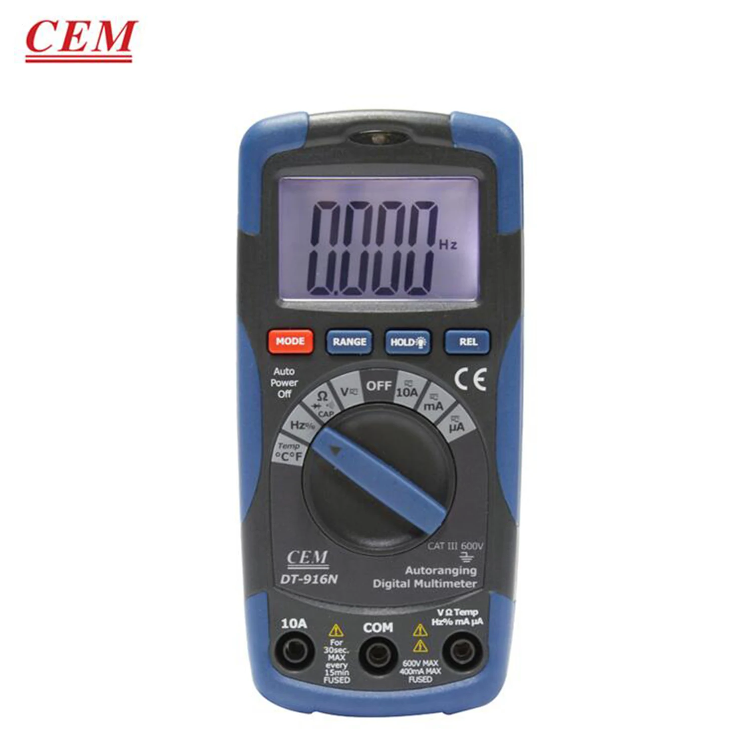 

CEM DT-916N Digital Multimeter Professional Current Voltage Resistance Tester Capacitance Frequency Temperature Test Power.