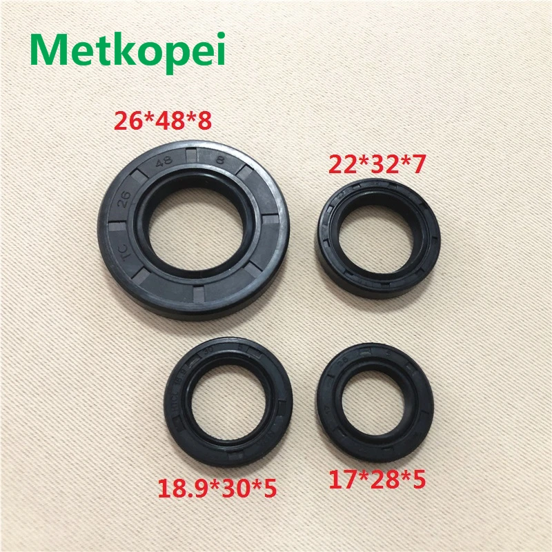 JOG100 ZY100 ZY100T full complete engine oil seal rubber crankshaft gear shaft seal for YAMAHA 100cc JOG ZY RSZ 100 spare parts