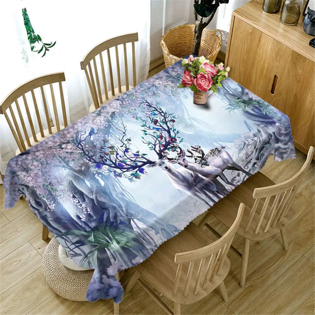 Stray Wapiti Tablecloth Table Cover Rectangle Wedding Party Banquet