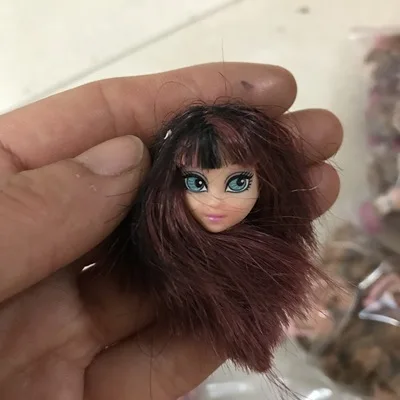 Rare Collection Makeup bar mini cute small Head Girl Dressing DIY Toy Parts Children Christmas Gift Favor