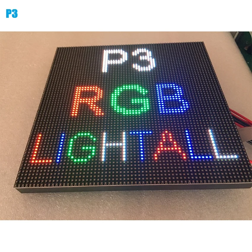 Ali Express Geleid Teken P3 Indoor Module Led Display 192*192Mm Panel Resolutie 64x64dots Full Color Led Display