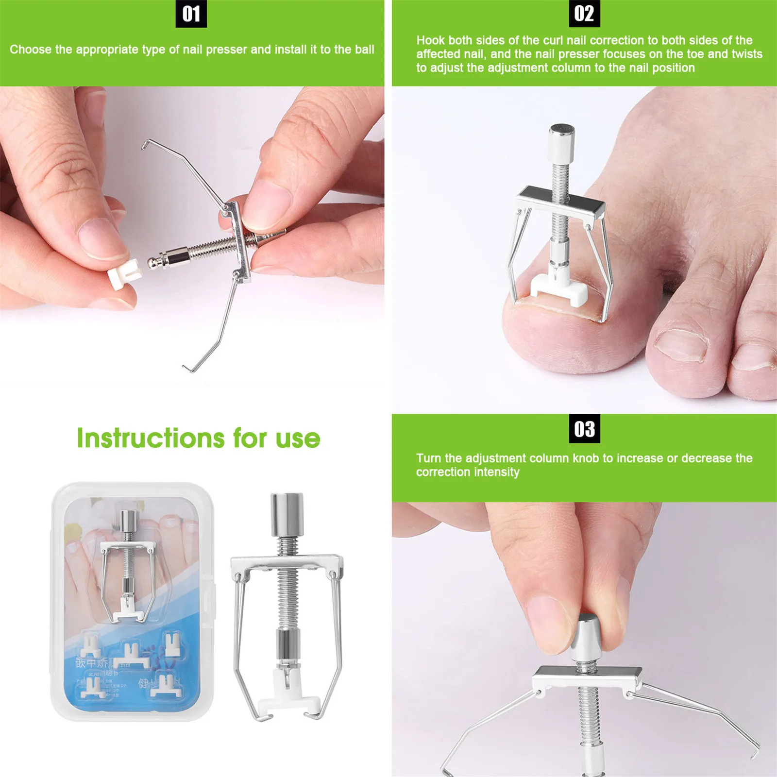 Ingrown Nail Recover Correction Pedicure Toenail Fixer Ingrown Foot Nails Care Tool Orthotic Toe Nail Corrector Pedicure Tool - Image 3