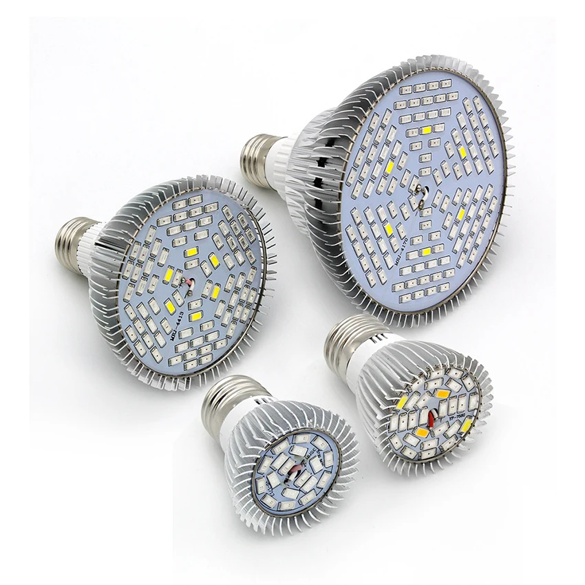 LED Plant Growth Light Bulb, Full Spectrum Plant Light, Succulent Fill Light, Indoor Plants, Vegetables, Flowers, 30W, 50W, 80W