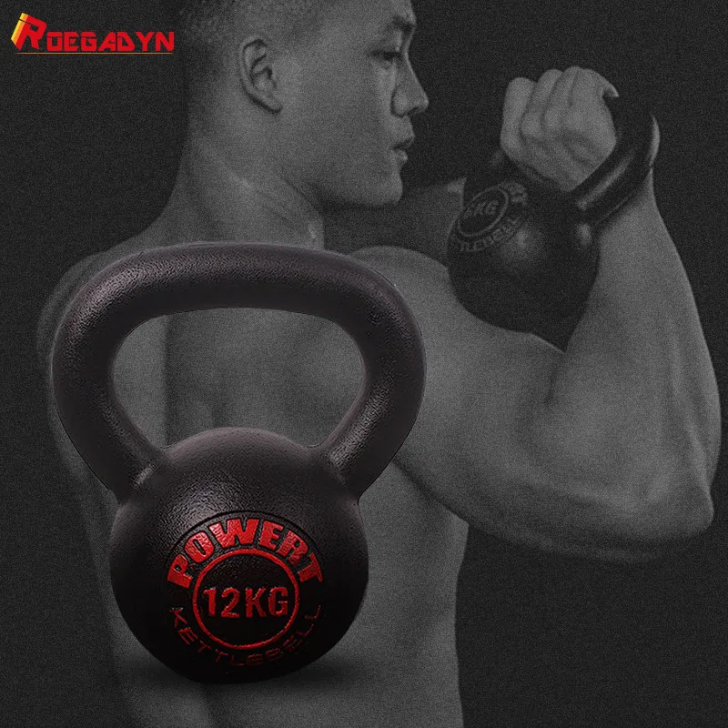 ROEGADYN-Fitness Kettlebell, Matte Sport Equipment, Matte Color, Gym Dumbbell, Training Kettlebell, Handle Bell, 16 kg