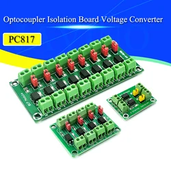 PC817 2 4 8 Channel Optocoupler Isolation Board Voltage Converter Adapter Module 3.6-30V Driver Photoelectric Isolated Module