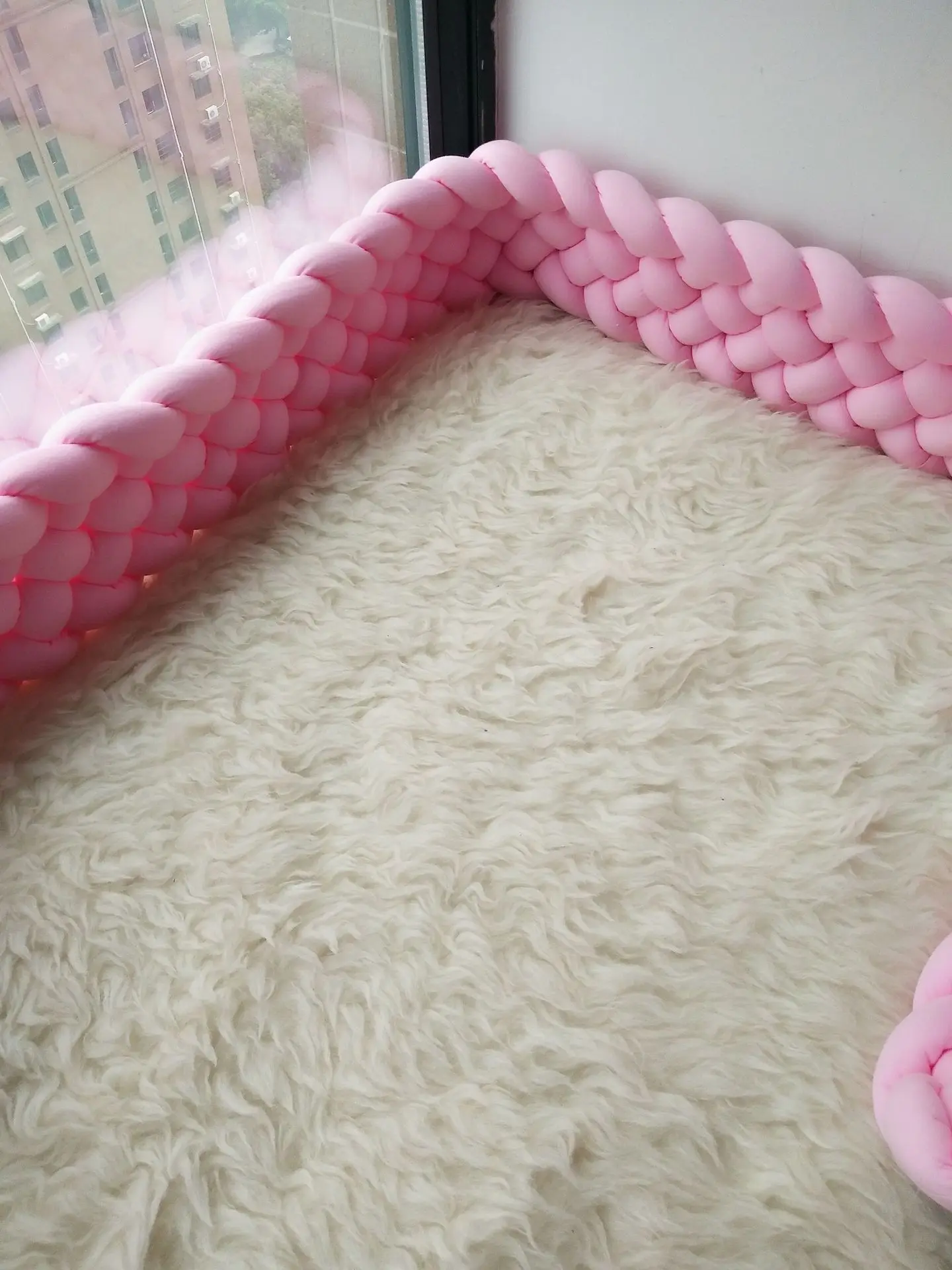 Bed Braid Baby Braid Bumper for New Born Baby Room Deco Babies Bed Bumper Protection Bumper for Crib