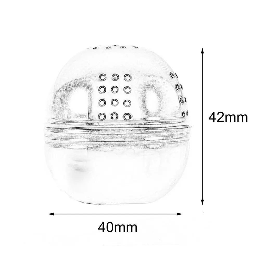 Duolvqi-1 piezas de especias en forma de huevo, acero inoxidable plateado, Bola de condimento, teteras, colador, filtro de té, bloqueo