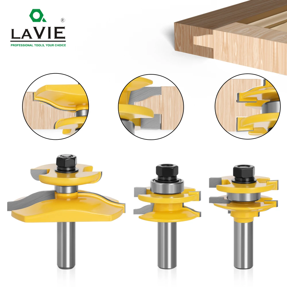 Bits 12 mm Haste Pequeno Trilho Ogee & Estilo Backcutter Roteador Bit Painel Raiser Tenon Cortador Conjunto Carpintaria Fresagem 03129 Peças