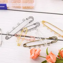 Safety Pins Brooches 10pcs with Rings #4