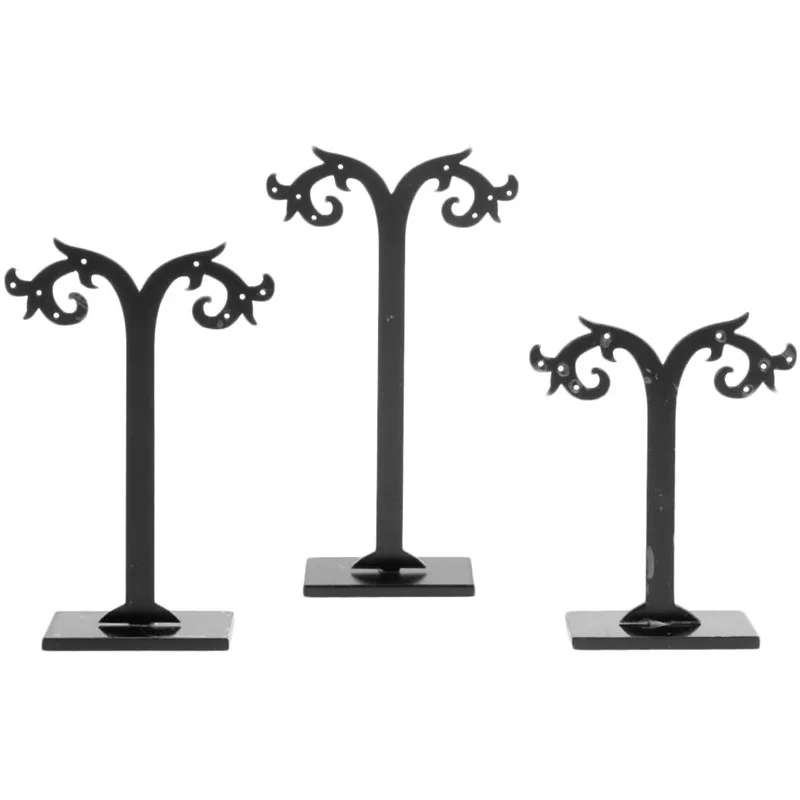 3Pcs Jewelry Earring Ear Display Stand Storage Hanger Holder Show Rack Gift