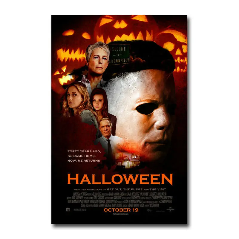 

Halloween Hot Movie 2 Wall Sticker Silk Poster Art Light Canvas Home Decoration