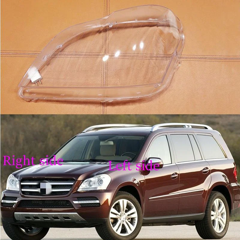 Car Headlight Lens for Benz X164 GL350 GL400 GL450 GL500 2006 -2010 -2012 Headlamp Cover Car Replacement Front Auto Shell Cover