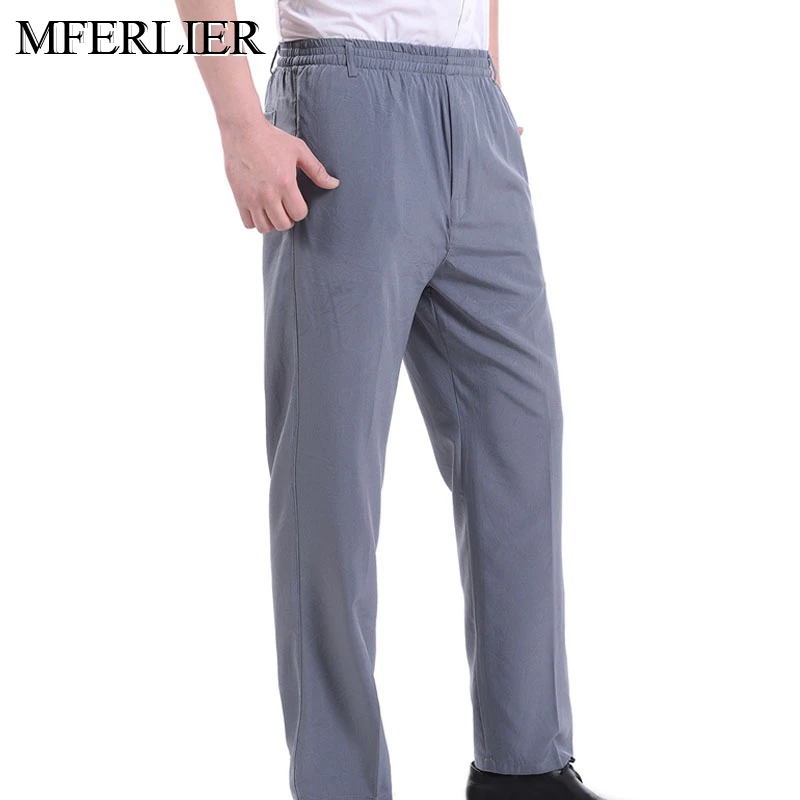 Autumn summer men pants 10XL 5XL 6XL 7XL 8XL 9XL Plus size Thin style men pants 6 colors