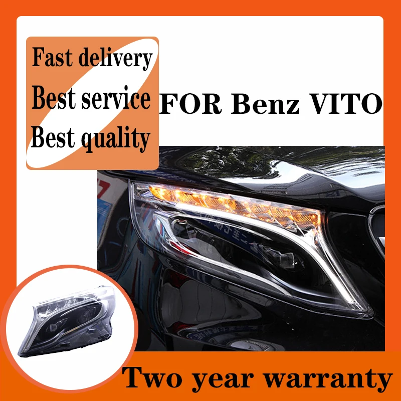 For  Benz VITO V Class 2016 2019 Head lamp LED Headlight LED Dual Projector Headlights Replacement