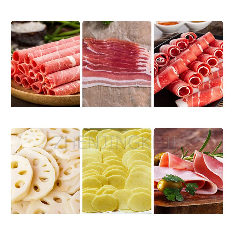 قطاعة اللحوم 220 فولت أوتوماتيكية بالكامل، طاقة كهربائية منزلية تجارية من الفولاذ المقاوم للصدأ، قطاعة قابلة للتعديل، سمك لحم البقر، لفة اللحوم