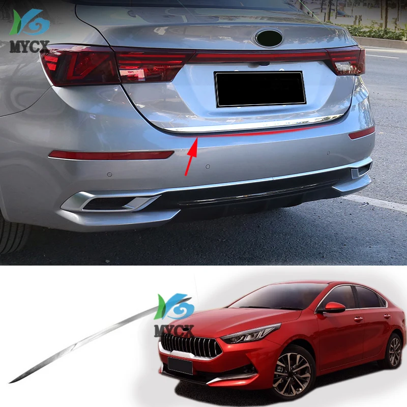 For Kia Cerato brand new K3 2019 stainless steel Rear Trunk Lid Tailgate Door Handle Cover Trim Molding Car Styling