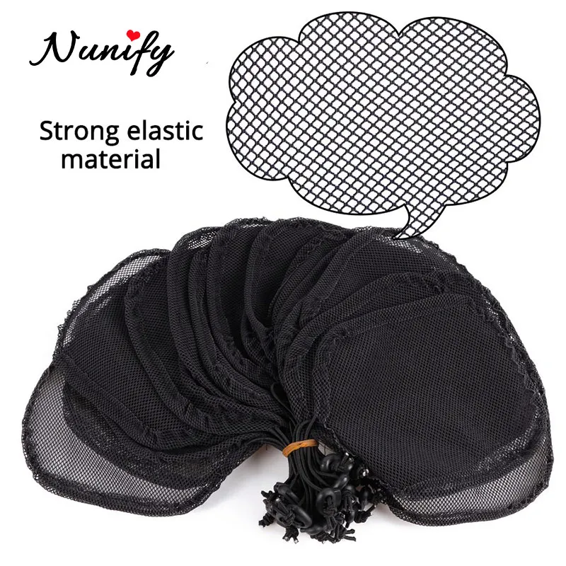 Nunify 1-5Pcs/Lot High Quality Hair Net For Make Ponytail Beautiful Woman Hair Tool Ponytail Afro Bun Wig Caps Hairnets
