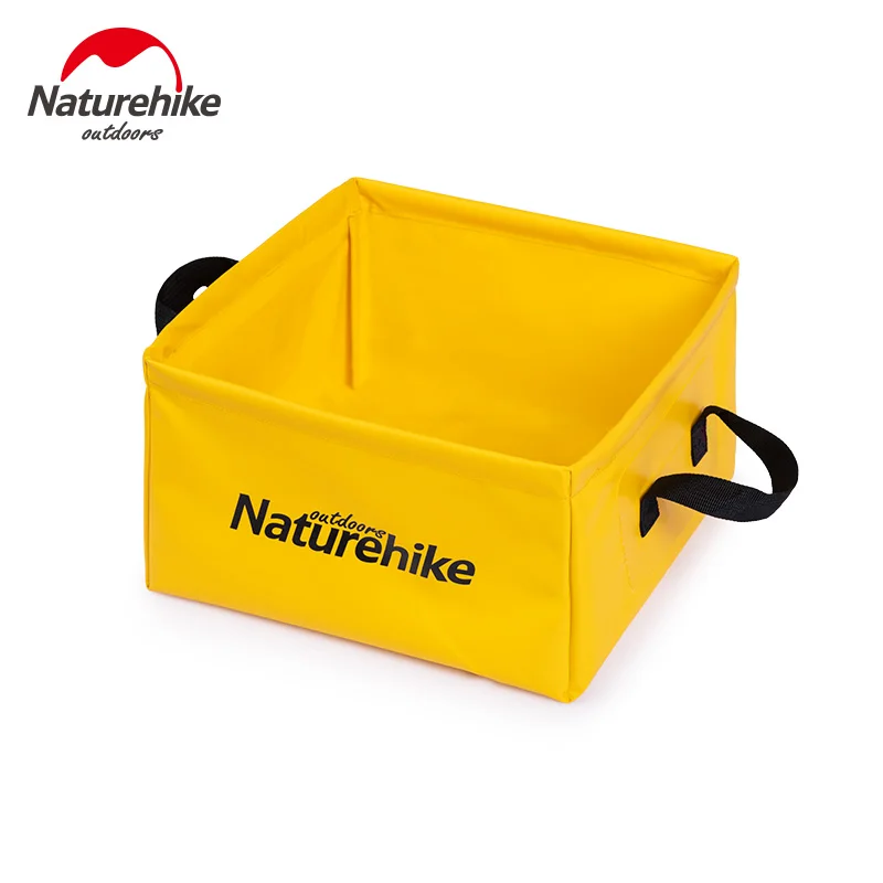 Naturehike Outdoor Folding 13L Water Bucket Portable Square Storage Barrel Travel Storage Box Durable Camping Bucket