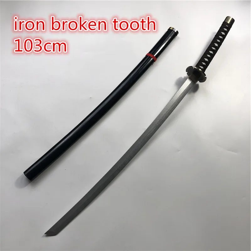  sword iron broken  sword 1:1 Cosplay Prop Replica PU toy sword Anime Ninja Knife Samurai sword 100cm