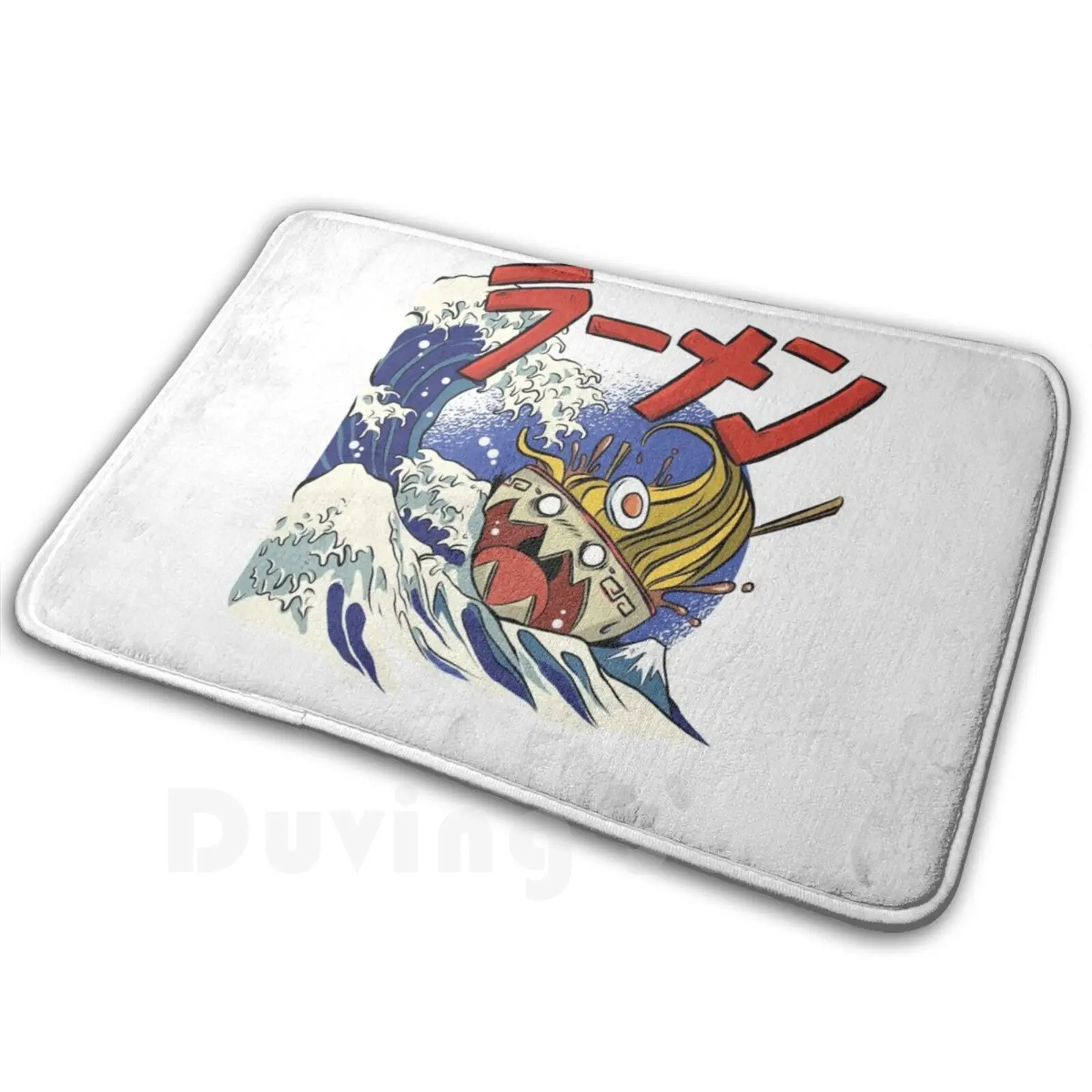 Ramen Takoyaki Attack Japanese Carpet Mat Rug Cushion Soft Ramen Takoyaki Kanagawa Kanazawa Monsters Food Japanese Bowl