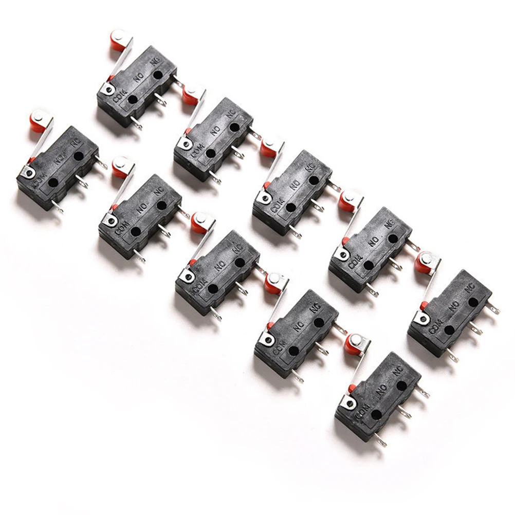 10 шт./компл. мини 3-контактный тактовый выключатель KW12-3 5A 250V круглый Ручка часы микропереключатель