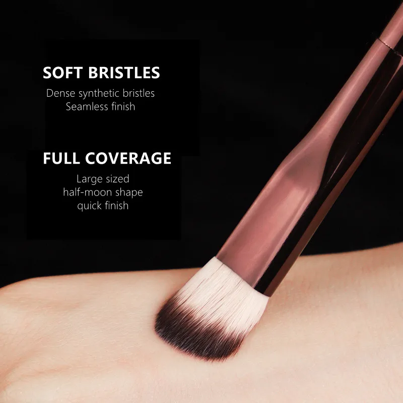 hourglass Vanish Concealer Makeup Brush SEAMLESS FINISH Metal Soft Bristles Angled Large Cream Liquid Cosmetics Beauty Tool