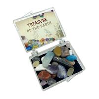 Treasure Of Earth Crystal Tumbled Polished Natural Gem Stones Mix Colors In Box Mineral Specimen Crystal Stone For Gift
