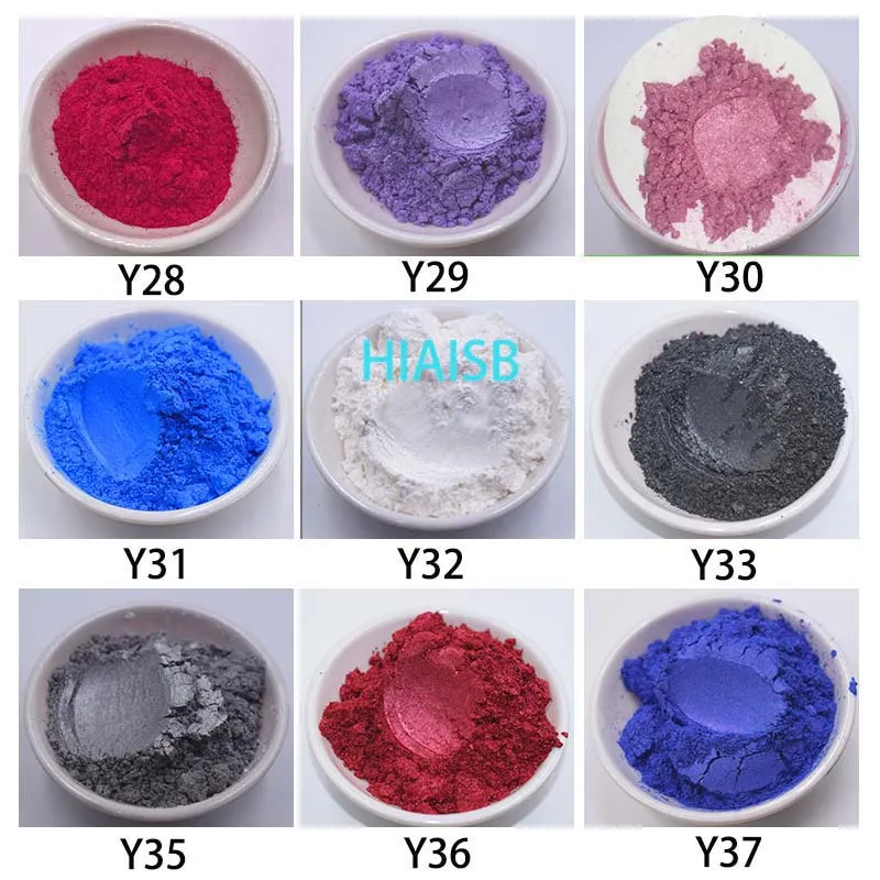 60 kolorów Pigment perłowy w proszku 7g/butelka 25ml ręcznie robiona żywica świeca wypełnienie sztuki mocna chowająca moc szminka skóra DIY