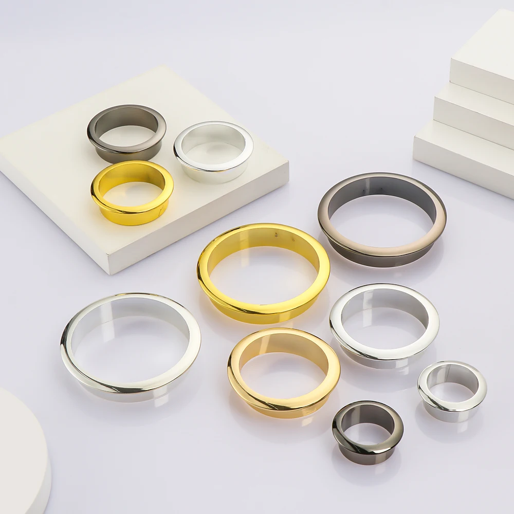 25-80MM Computer Grommet Table Cable Outlet Port Desk Wire Hole Cover Buckle Line Organizer Desk Table Cable Fastener Hardware