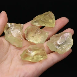Natural Semi-precious Stone Ornament Gravel Quartz Citrine Reiki Specimen Bedroom Office Decoration DIY Jewelry Accessories 1PC
