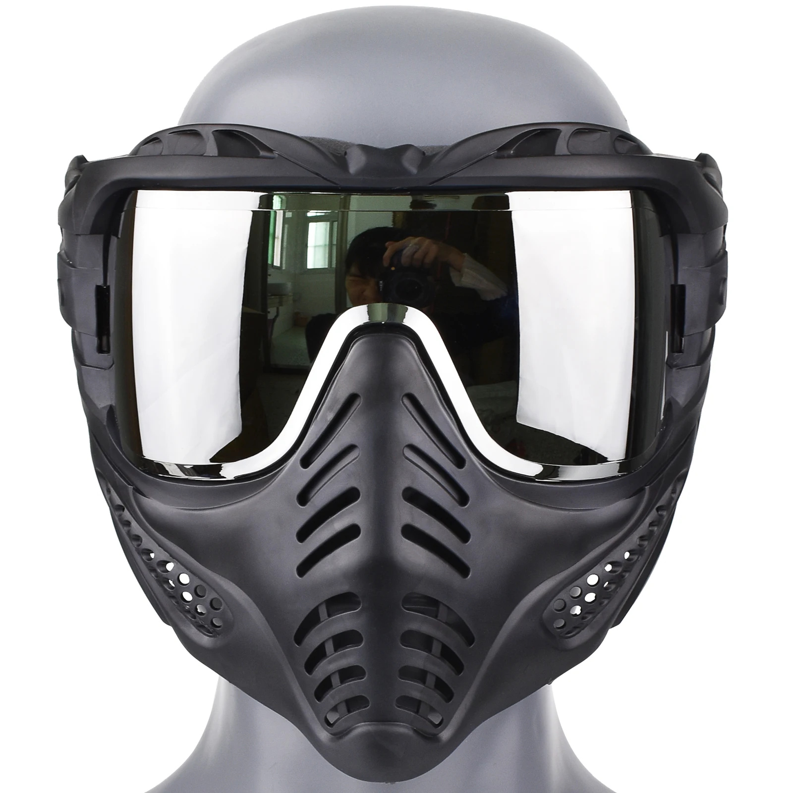 Tactical Mask Anti-Fog PC Lens Military CS Airsoft Shooting Full Face Protective Mask Outdoor Hunting War Games Equipment