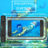 For Vernee Thor E Travel Swimming Waterproof Bag Case Underwater Luminous Phone Bag For Vernee Thor Plus With Neck Strap