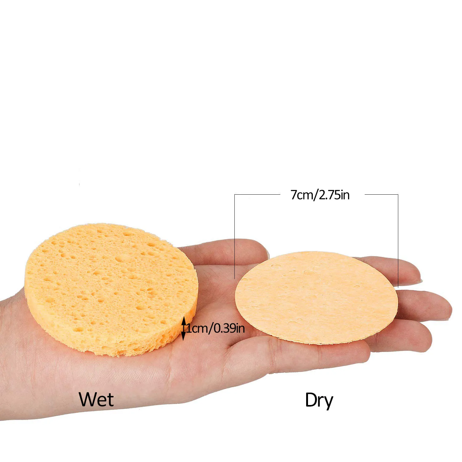 20pcs Soft Facial Cleaning Sponge Pad Facial Washing Cleaning Compressed Cleanser Sponge Puff Spa Exfoliating Face Care