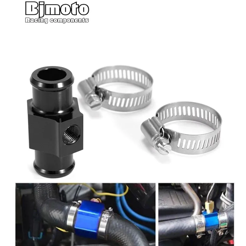 Universal M10 Car Auto Multi Water Temperature Temp Sensor Gauge Joint Pipe Radiator Hose 22mm MeterTube Connector Adapter Kit