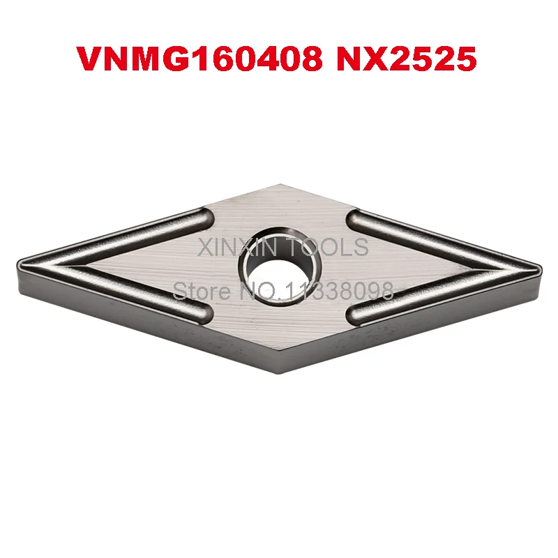 VNMG160404 NX2525 VNMG160408 NX2525 carbide inserts lathe turning tool holder SVJCR boring bar cnc steel stainless steel