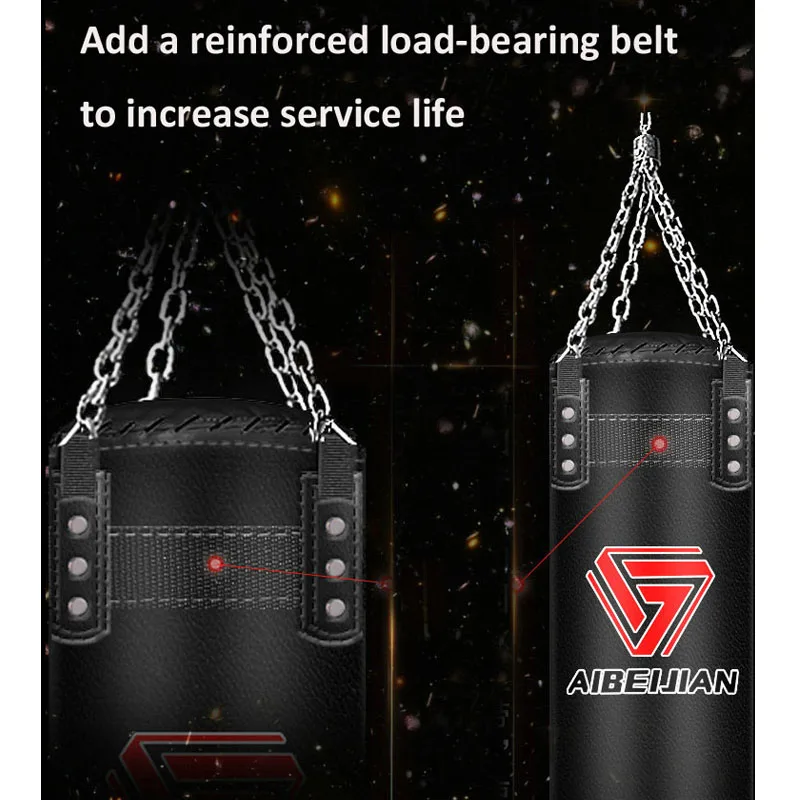 Kickboxing Punching Bag for Adults Kids, MMA Taekwondo Sandbags, 360 ° Rotating Hook, Boxing Bags, Home Sanda Training, 70cm-120