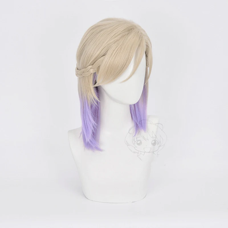 Game Twisted Wonderland Vil Schoenheit Braids Wig Cosplay Costume Heat Resistant Synthetic Hair Men Women Wigs +Wig Cap