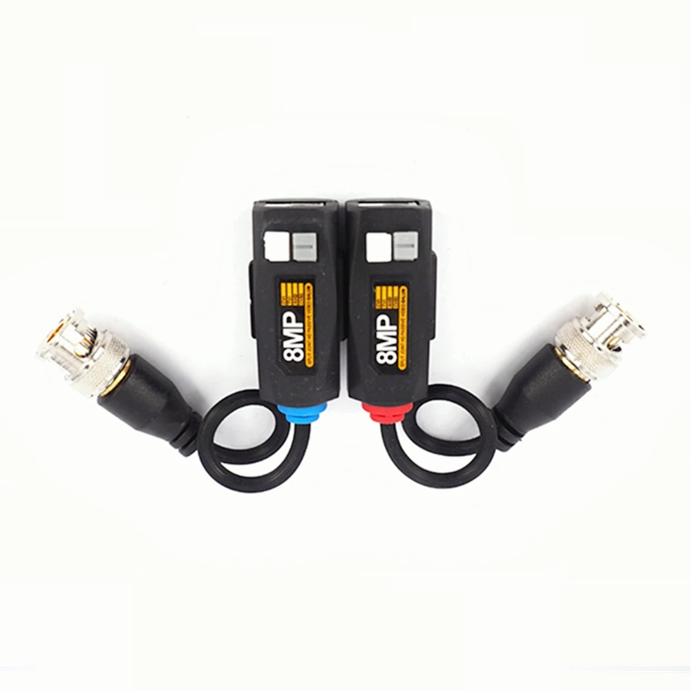 5Pairs 8MP HD Transmitter Cable Transceiver Adapter CCTV Passive Video Balun Passive for 2MP 5MP 8MP AHD/CVI/TVI Video Signal