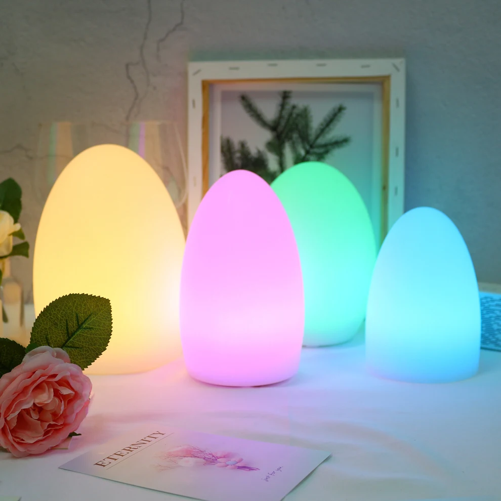 Wifi Smart RGB LED Night Light Tuya APP Energy Saving Egg Soft Lights for Bedroom Baby Room Coffee Bar Dining Room Table Lamp