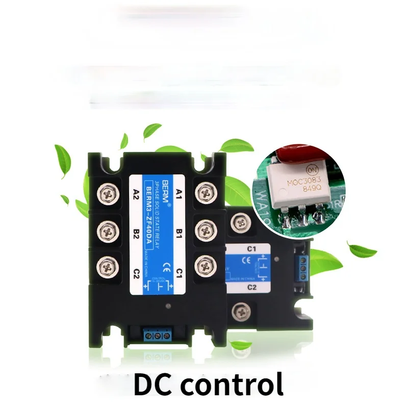 Three phase solid state relay SSR motor forward and reverse DC control AC behrm3-zf40da