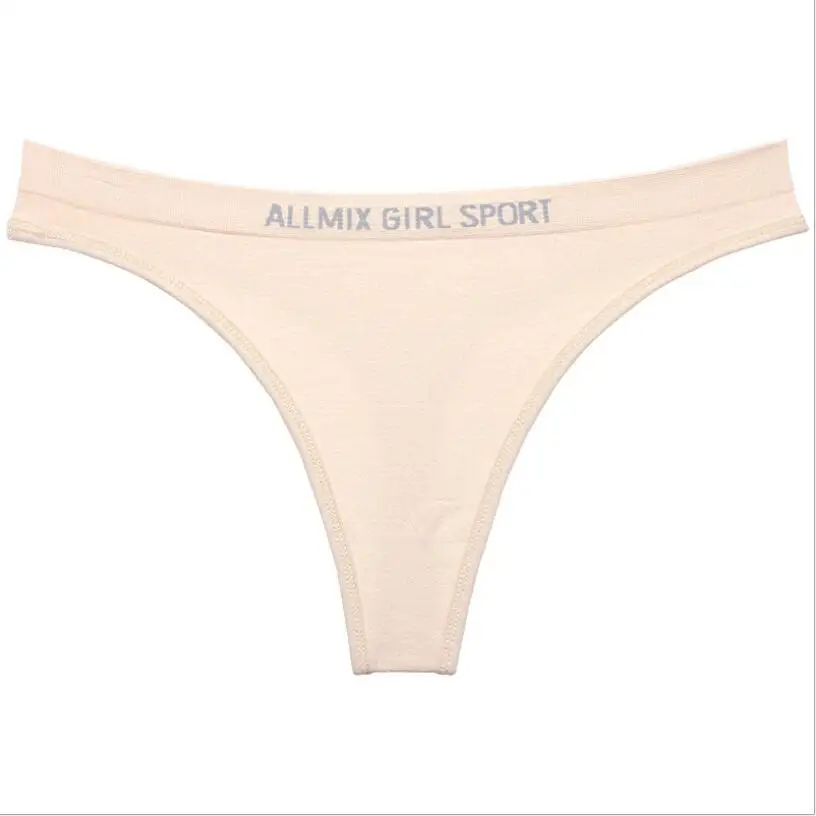 European Simple Letter Women's Thong Sexy Panties For Women Briefs Seamless Underwear Erotic Female Lingerie G-String S1357