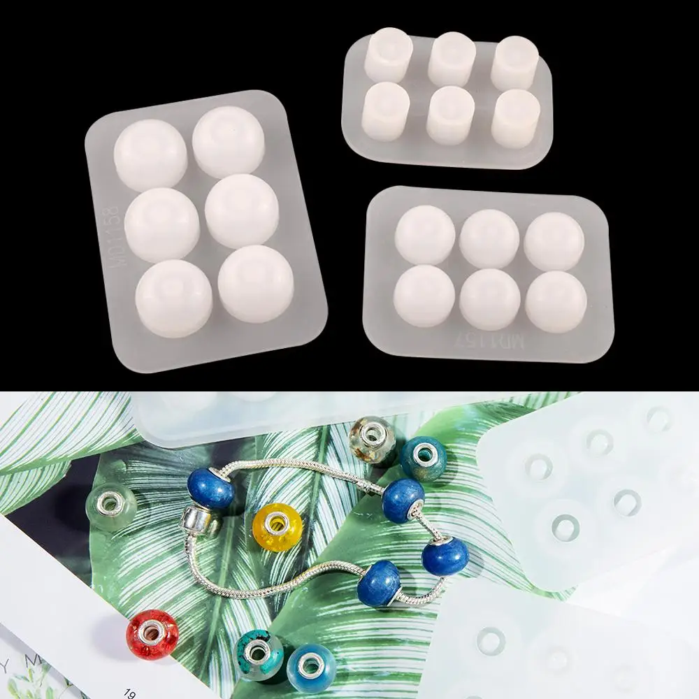 DM186 Bead Bracelet Resin Mold Earrings Pedants Silicone Ball Mould For UV Epoxy Resin Jewelry Tools молды для эподной смолы - Image 4
