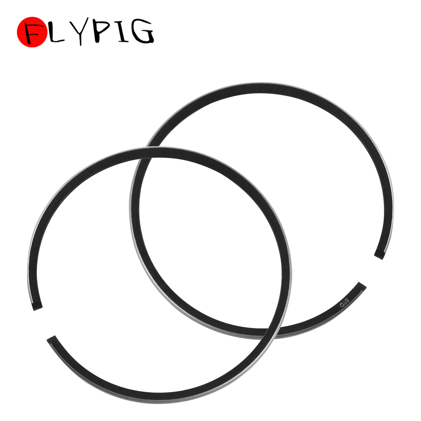 FLYPIG 44mm Cylinder Piston Ring Kit for Yamaha PW60 PW 60 QT60 60CC Scooter ATV Dirt Pit Kids Motorcycle Accessories