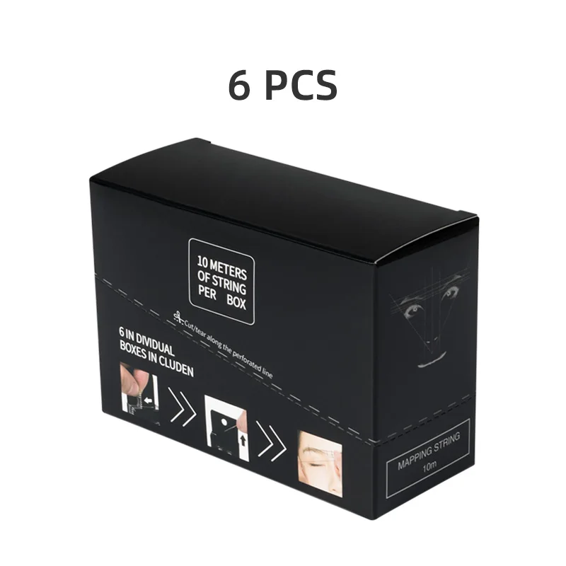 Variant: 6pcs one set Black