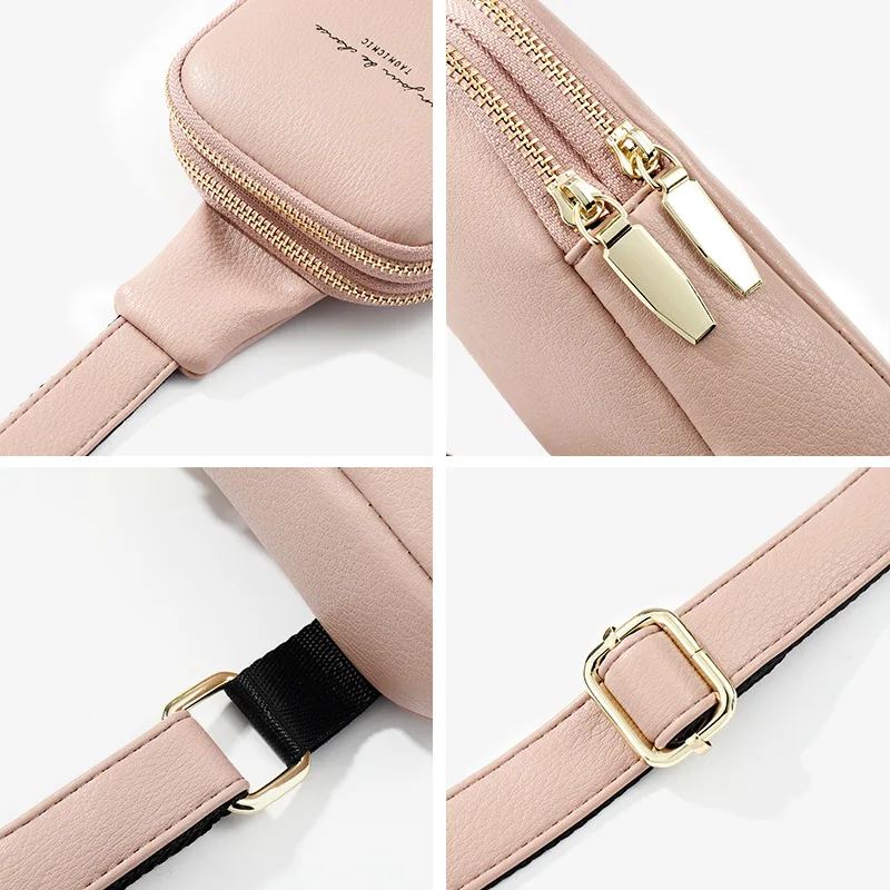 Geestock Vrouwen Borst Pakken Tas Voor Mode Luxe Lederen Hip Hop Banaan Riem Tas Kleine Crossbody Taille Zakken Schouder tas