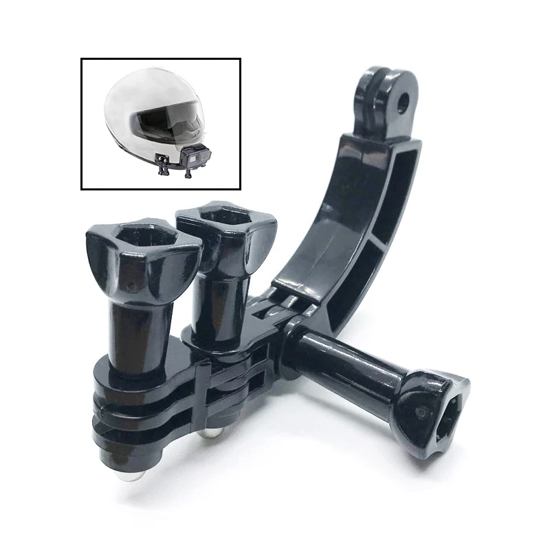 For GoPro Hero 7 6 5 4 Session 3+ 3 2 1 Auction Camera Helmet Curved Extension Arm with Rotary Connection Screw Mount Holder